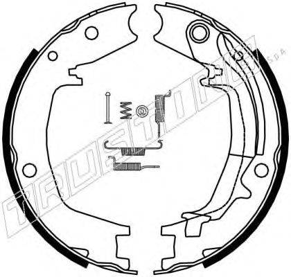Комплект тормозных колодок, стояночная тормозная система TRUSTING 046215K