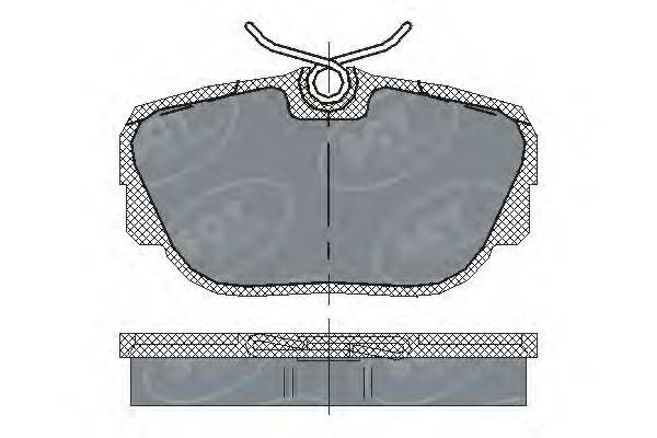 Комплект тормозных колодок, дисковый тормоз SCT Germany SP 144