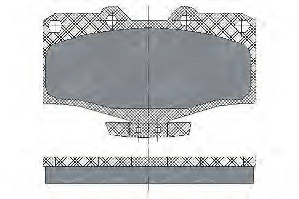 Комплект тормозных колодок, дисковый тормоз SCT Germany SP 160