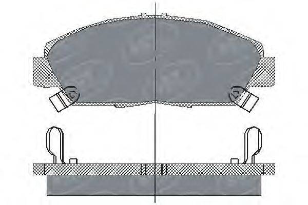 Комплект тормозных колодок, дисковый тормоз SCT Germany 21879