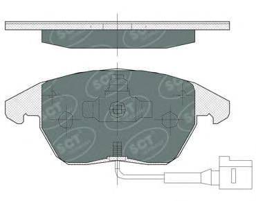 Комплект тормозных колодок, дисковый тормоз SCT Germany SP 367