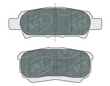 Комплект тормозных колодок, дисковый тормоз SCT Germany SP 373