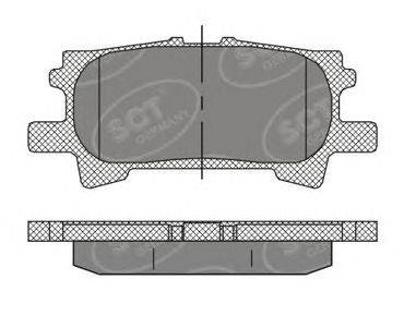 Комплект тормозных колодок, дисковый тормоз SCT Germany SP 394