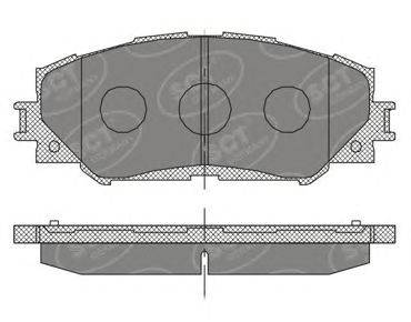 Комплект тормозных колодок, дисковый тормоз SCT Germany SP 377