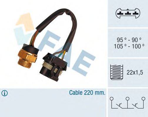 Термовыключатель, вентилятор радиатора FAE 38050