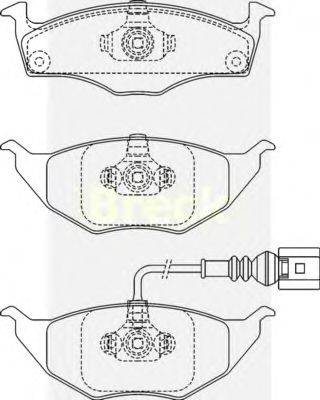 Комплект тормозных колодок, дисковый тормоз BRECK 23395 00 W
