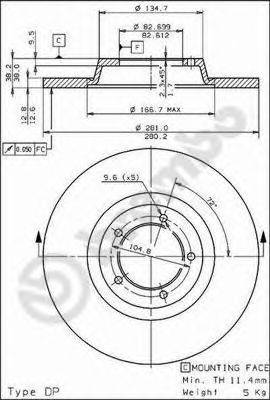 Тормозной диск BRECO BS 7046