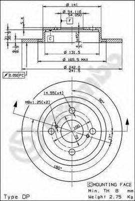 Тормозной диск BRECO BS 7613