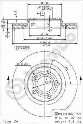 Тормозной диск BRECO BS8285