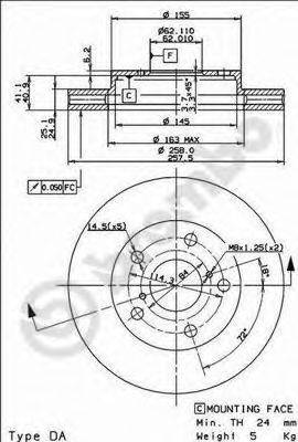 Тормозной диск BRECO BS8446