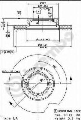 Тормозной диск BRECO BS 8447