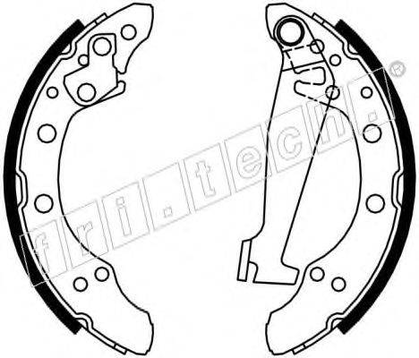 Комплект тормозных колодок fri.tech. 17228