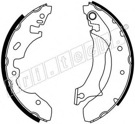 Комплект тормозных колодок fri.tech. 17263