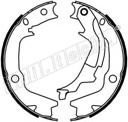 Комплект тормозных колодок, стояночная тормозная система fri.tech. 1046222