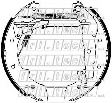 Комплект тормозных колодок fri.tech. 16406