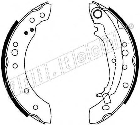 Комплект тормозных колодок fri.tech. 17353