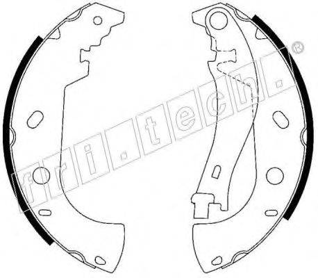 Комплект тормозных колодок fri.tech. 17373
