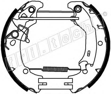 Комплект тормозных колодок fri.tech. 16433