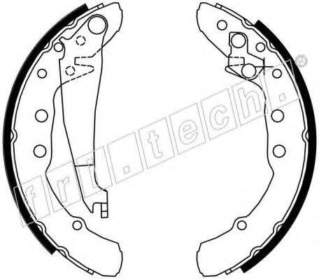 Комплект тормозных колодок fri.tech. 17425