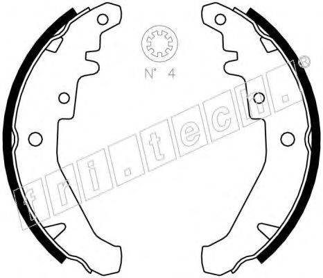 Комплект тормозных колодок fri.tech. 17438