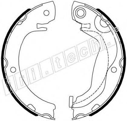 Комплект тормозных колодок, стояночная тормозная система fri.tech. 1115.338