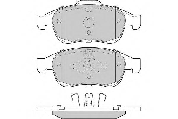 Комплект тормозных колодок, дисковый тормоз E.T.F. 12-1392