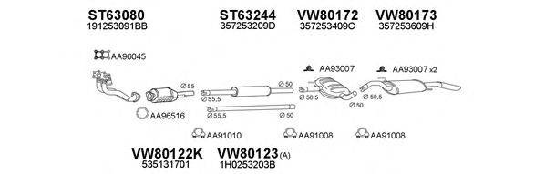 Система выпуска ОГ VENEPORTE 800151