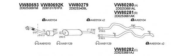 Система выпуска ОГ VENEPORTE 800448
