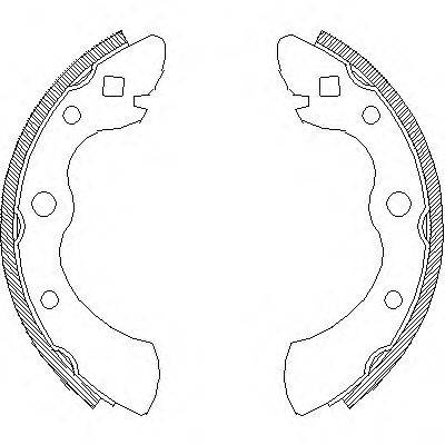 Комплект тормозных колодок WOKING Z4004.00