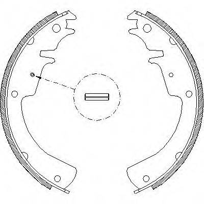 Комплект тормозных колодок WOKING Z4010.01