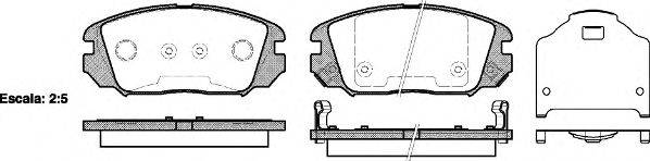 Комплект тормозных колодок, дисковый тормоз WOKING P1304302