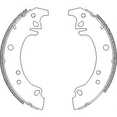 Комплект тормозных колодок WOKING Z4273.00
