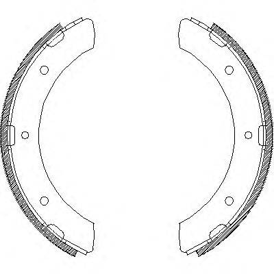 Комплект тормозных колодок WOKING Z4309.00