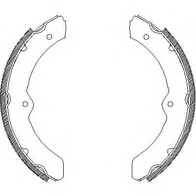 Комплект тормозных колодок WOKING Z4310.00