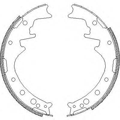 Комплект тормозных колодок WOKING Z4342.00