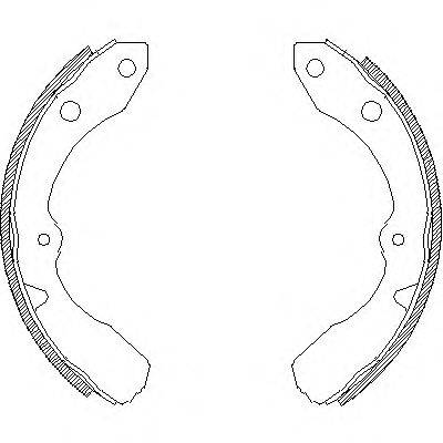 Комплект тормозных колодок WOKING Z4359.00