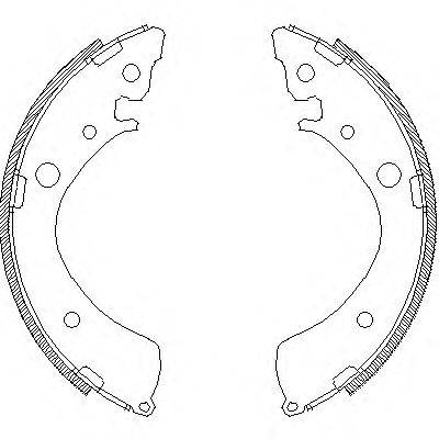 Комплект тормозных колодок WOKING Z4367.01