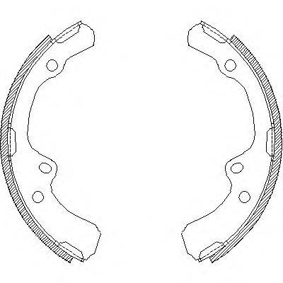 Комплект тормозных колодок WOKING Z4391.00