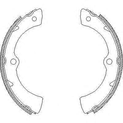 Комплект тормозных колодок WOKING Z4372.00