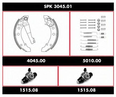 Комплект тормозов, барабанный тормозной механизм WOKING SPK 3045.01