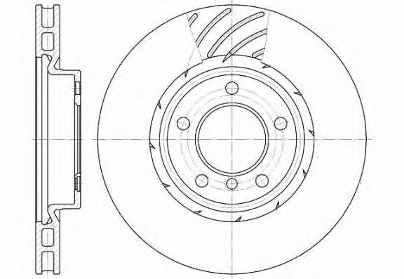 Тормозной диск WOKING D650811