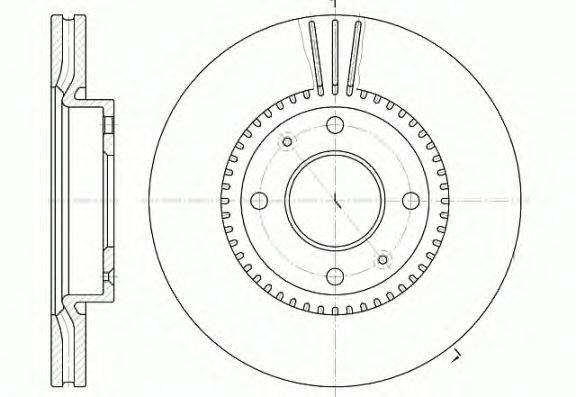 Тормозной диск WOKING D666810