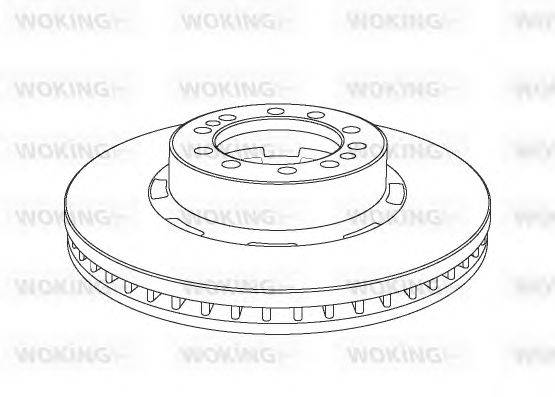 Тормозной диск WOKING NSA1074.20