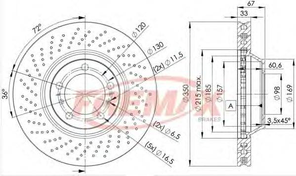 Тормозной диск FREMAX BD-3320