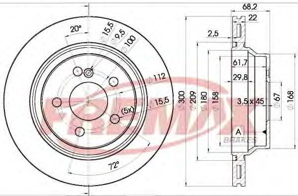 Тормозной диск FREMAX BD-0910