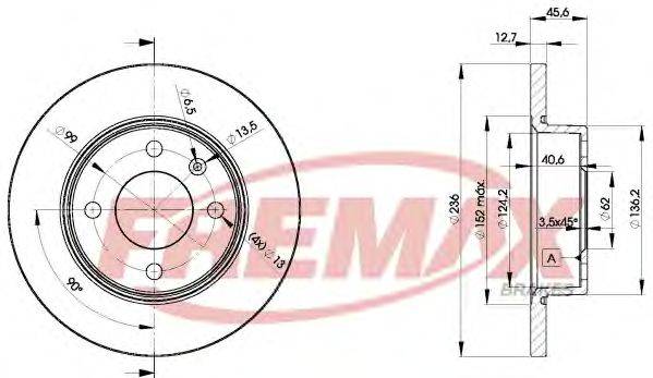 Тормозной диск FREMAX BD4321