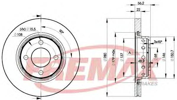 Тормозной диск FREMAX BD-8011