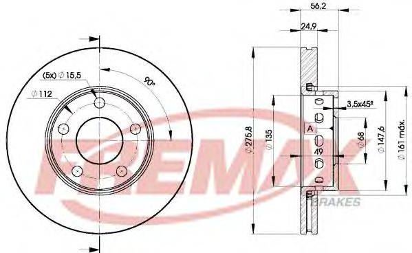 Тормозной диск FREMAX BD-8013
