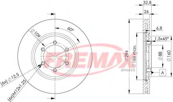 Тормозной диск FREMAX BD-8678