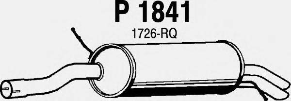 Глушитель выхлопных газов конечный FENNO P1841